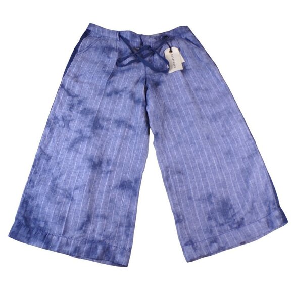Anthropologie Marrakech Wide Leg Cropped Pants Linen NWT Size 26 #393
